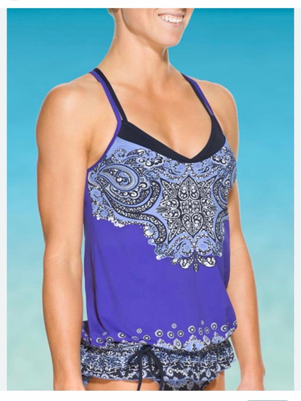 Athleta Nosara Asana Blousy
Tankini Top